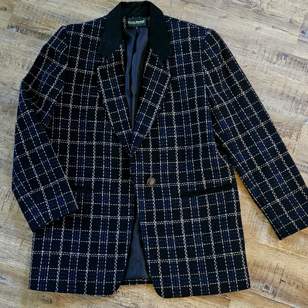 Vintage Harve Benard Tweed Wool Jacket Womens 8-10